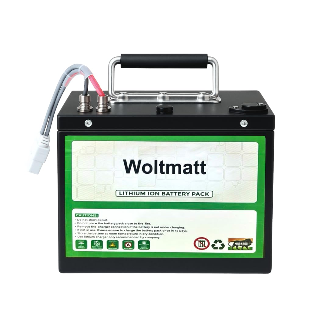 48V 26Ah Lithium-ion Battery Pack for Electric Bike, E-Bike & Electric Scooter | Lightweight, High-Performance Battery | Waterproof | Fire retardant | Compact | Detachable