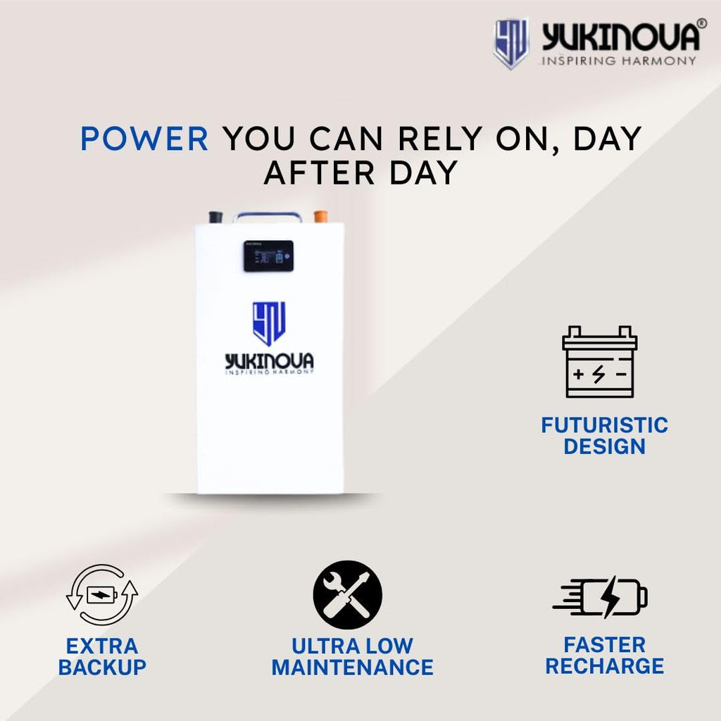 12.8V 100Ah Lithium Inverter Battery | LiFePO4 | 3000+ Cycles | Smart BMS | Fast Charging | Compatible with Hybrid/Online Inverters | Lightweight & Long Life Backup