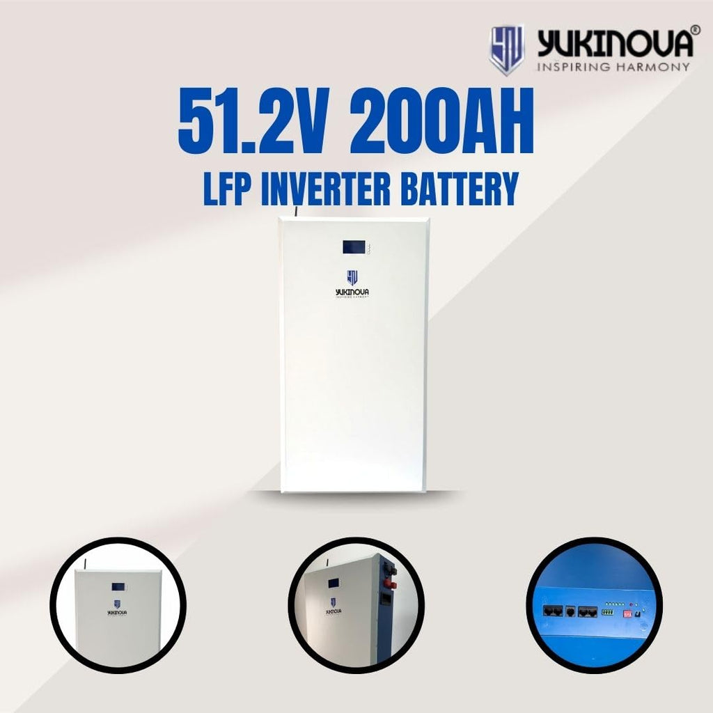 51.2V 200Ah Lithium Battery | 10.24kWh LiFePO4 | Solar Inverter, Home Backup, EV, Industrial Energy Storage | Fast Charging | High Safety