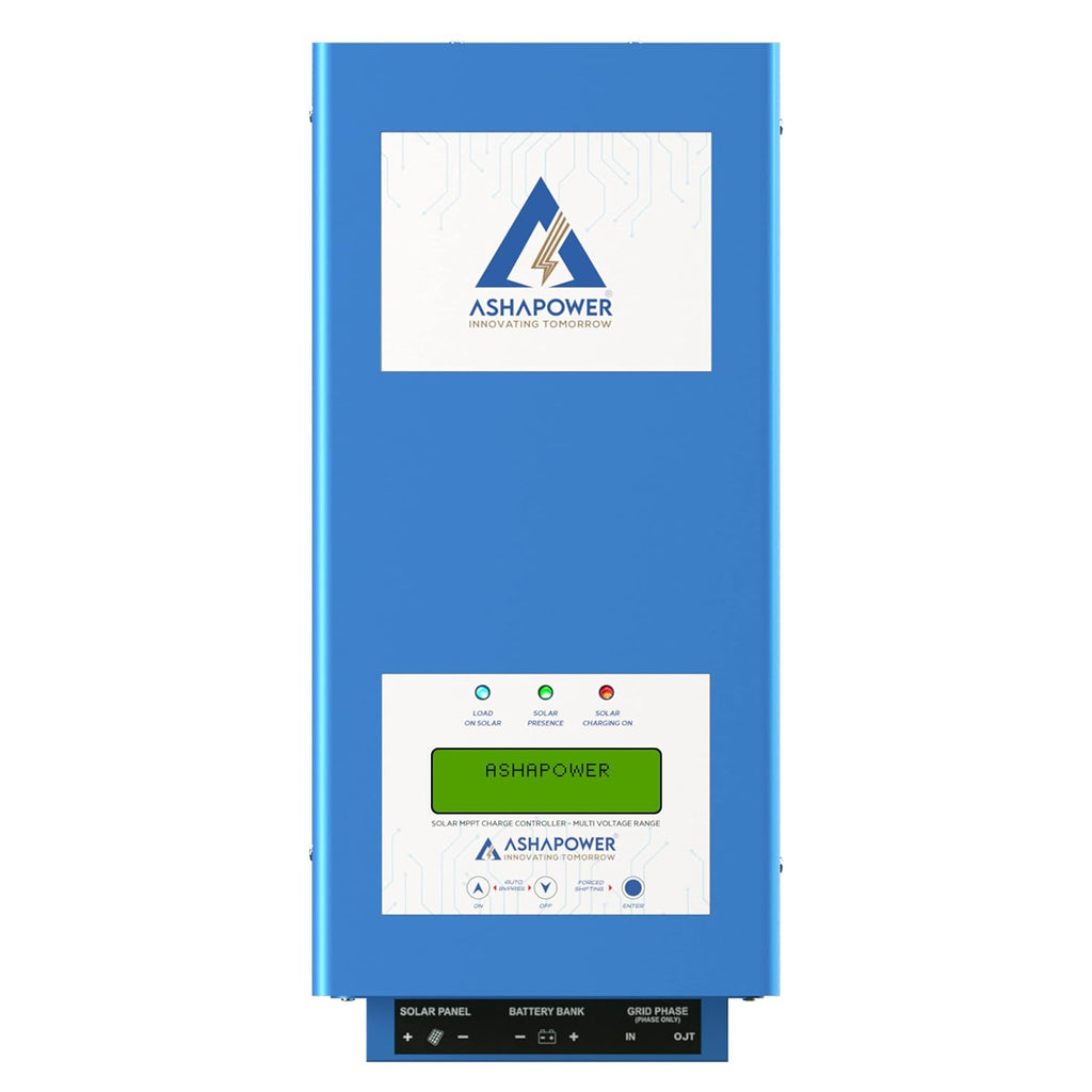 ASHAPOWER NOVA50 Solar MPPT Charge Controller SMU (12V/24V : 50Amps : Max.Voc - 90V, Max Watts - 1500W).