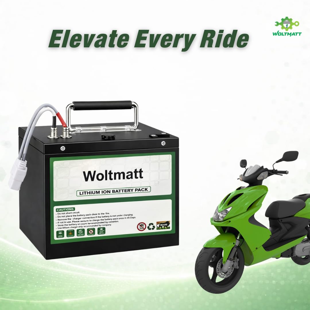 48V 30Ah Lithium-ion Battery Pack for Electric Bike, E-Bike & Electric Scooter | Lightweight, High-Performance Battery | Waterproof | Fire Retardant | Compact | Detachable