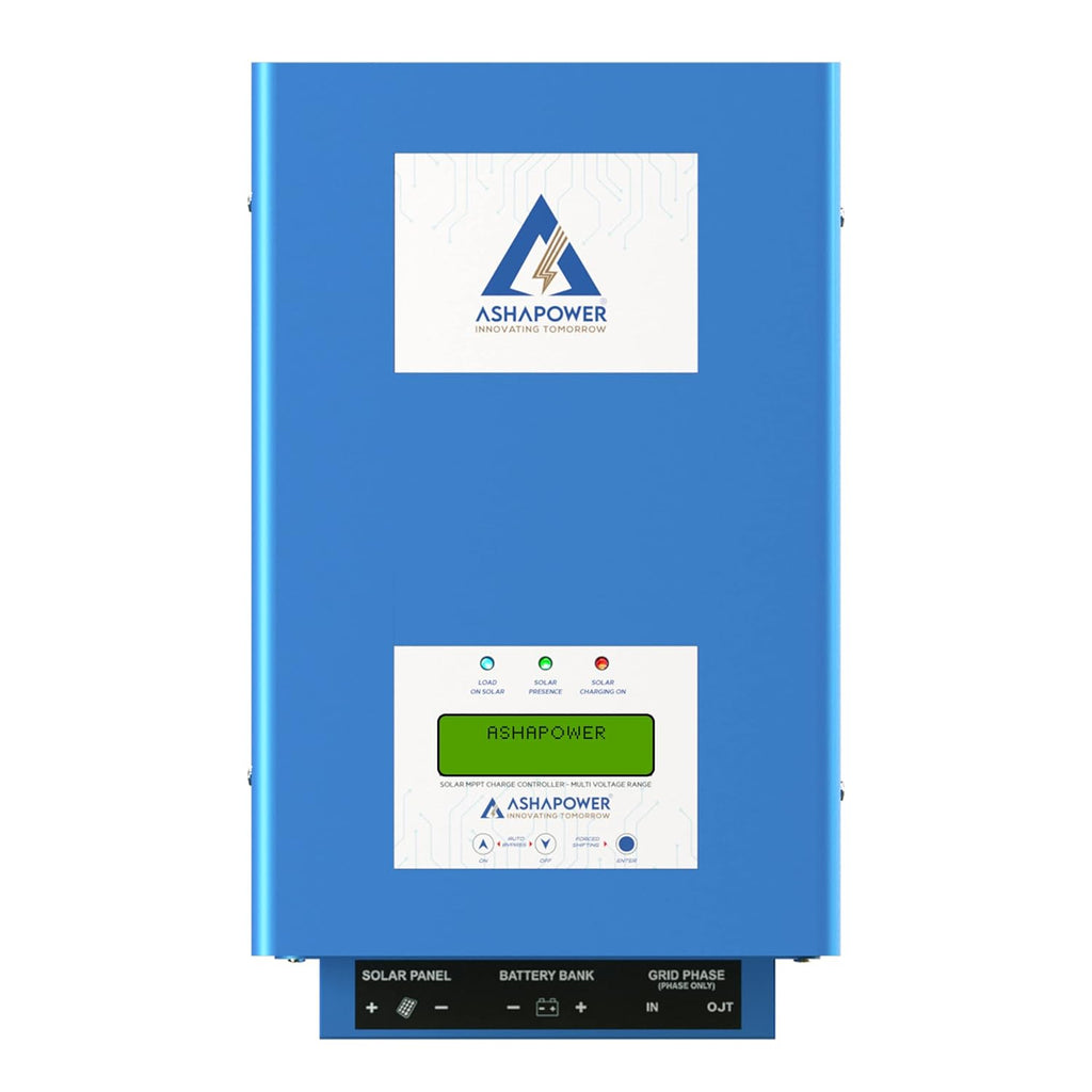 ASHAPOWER NEON 50 Solar MPPT Charge Controller SMU (12/24/36/48V - 50A : Max.Voc 165V ; Max.Watts 3800W)