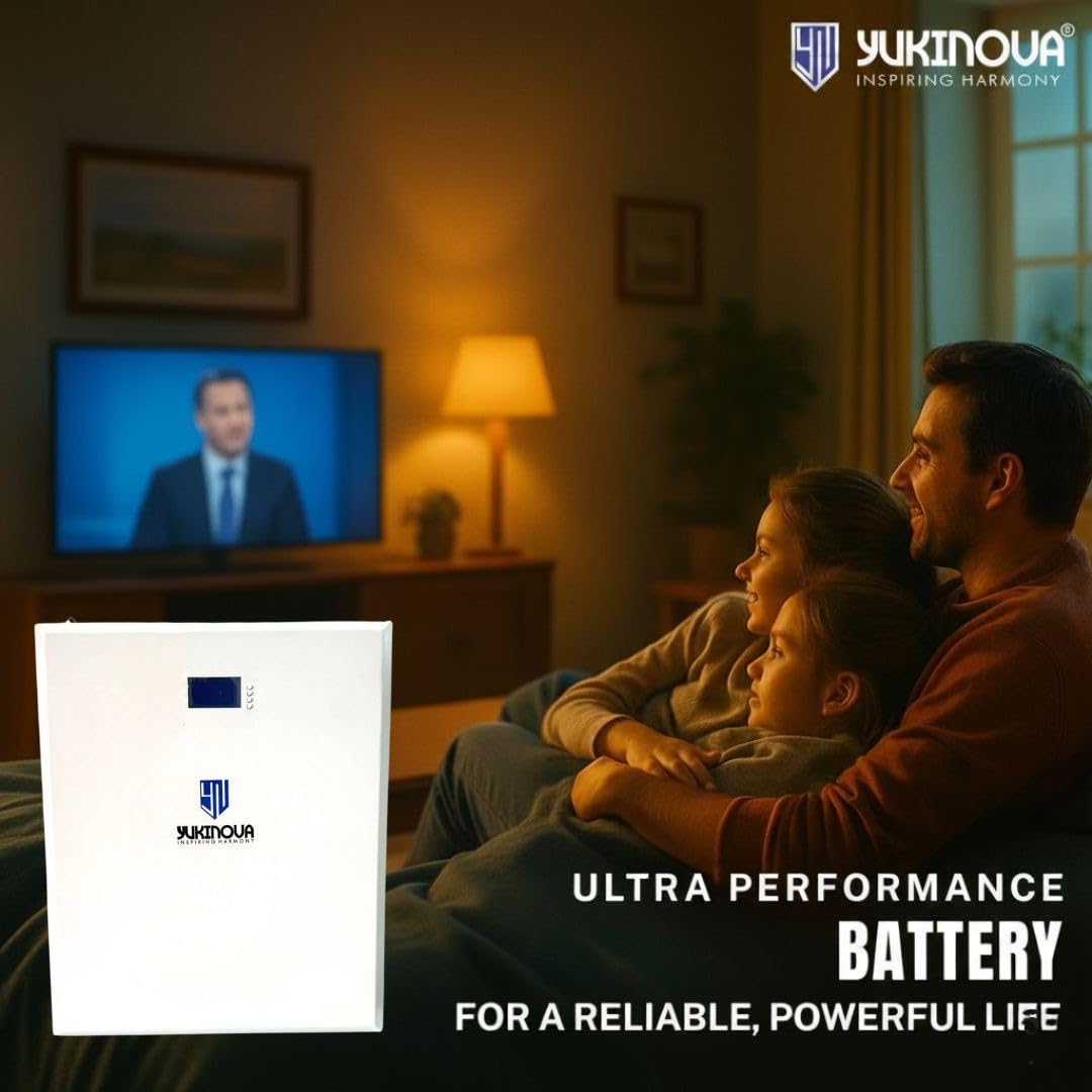 51.2V 105Ah Lithium Battery | 5.12kWh LiFePO4 | Smart BMS | 6000+ Cycles | Solar Inverter, Home Backup, EV, E-Rickshaw, Industrial Use | Fast Charging | High Temperature Protection