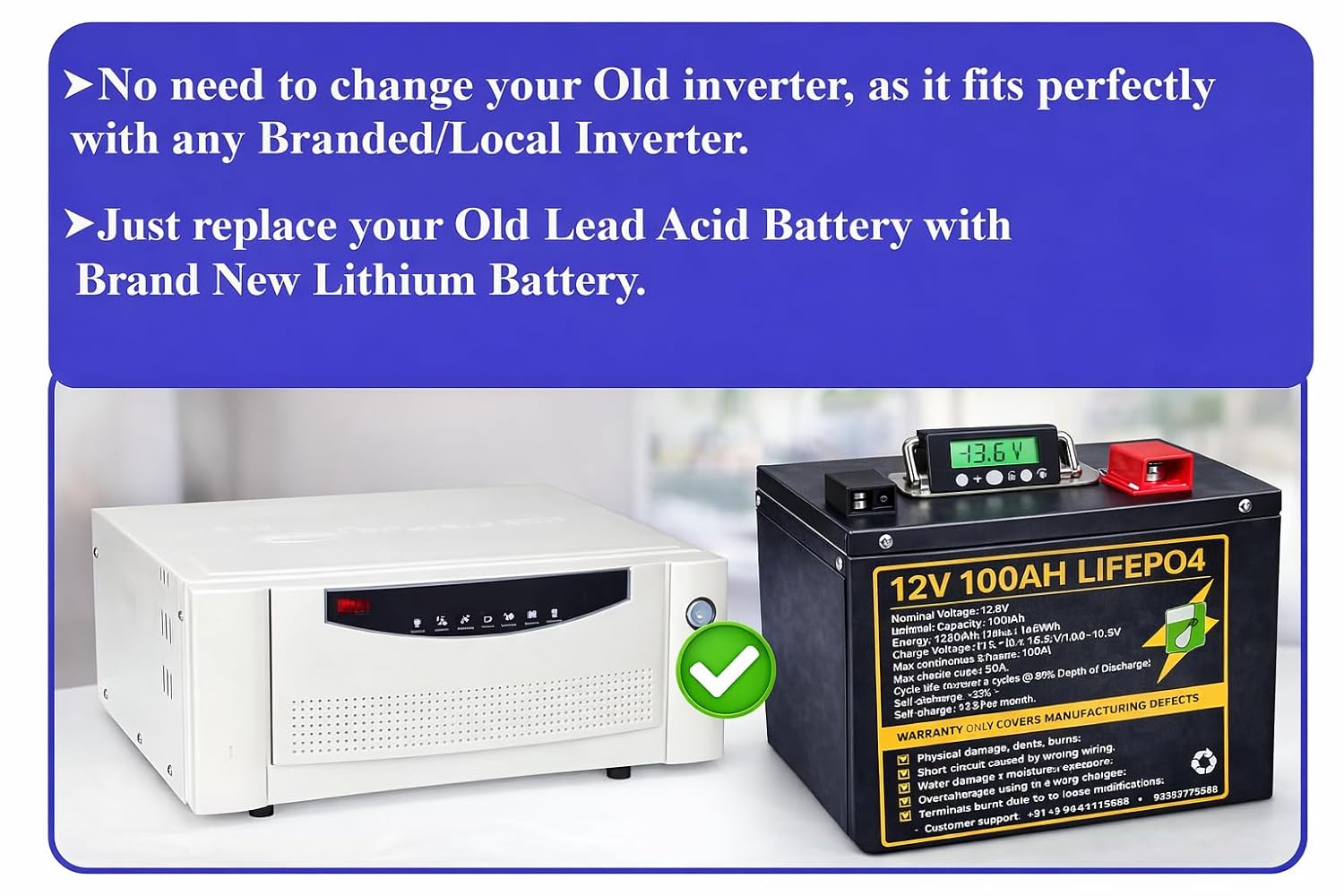 Li-Cell PowerCore 12V 200Ah LiFePO₄ Deep Cycle Battery