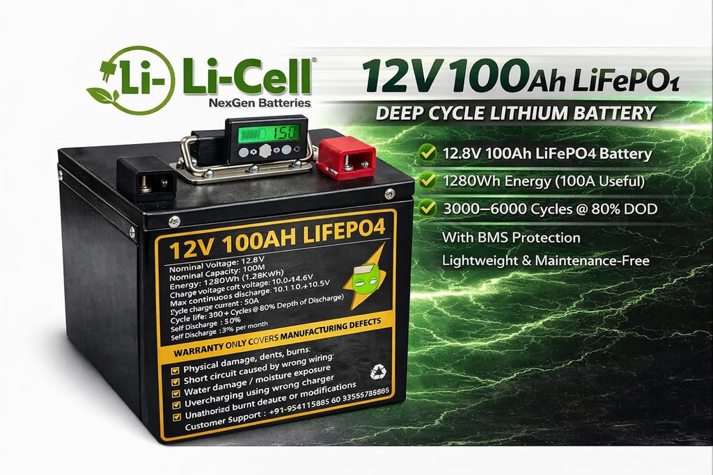 Li-Cell EnergyPro 24V 100Ah Lifepo4 Lithium Battery