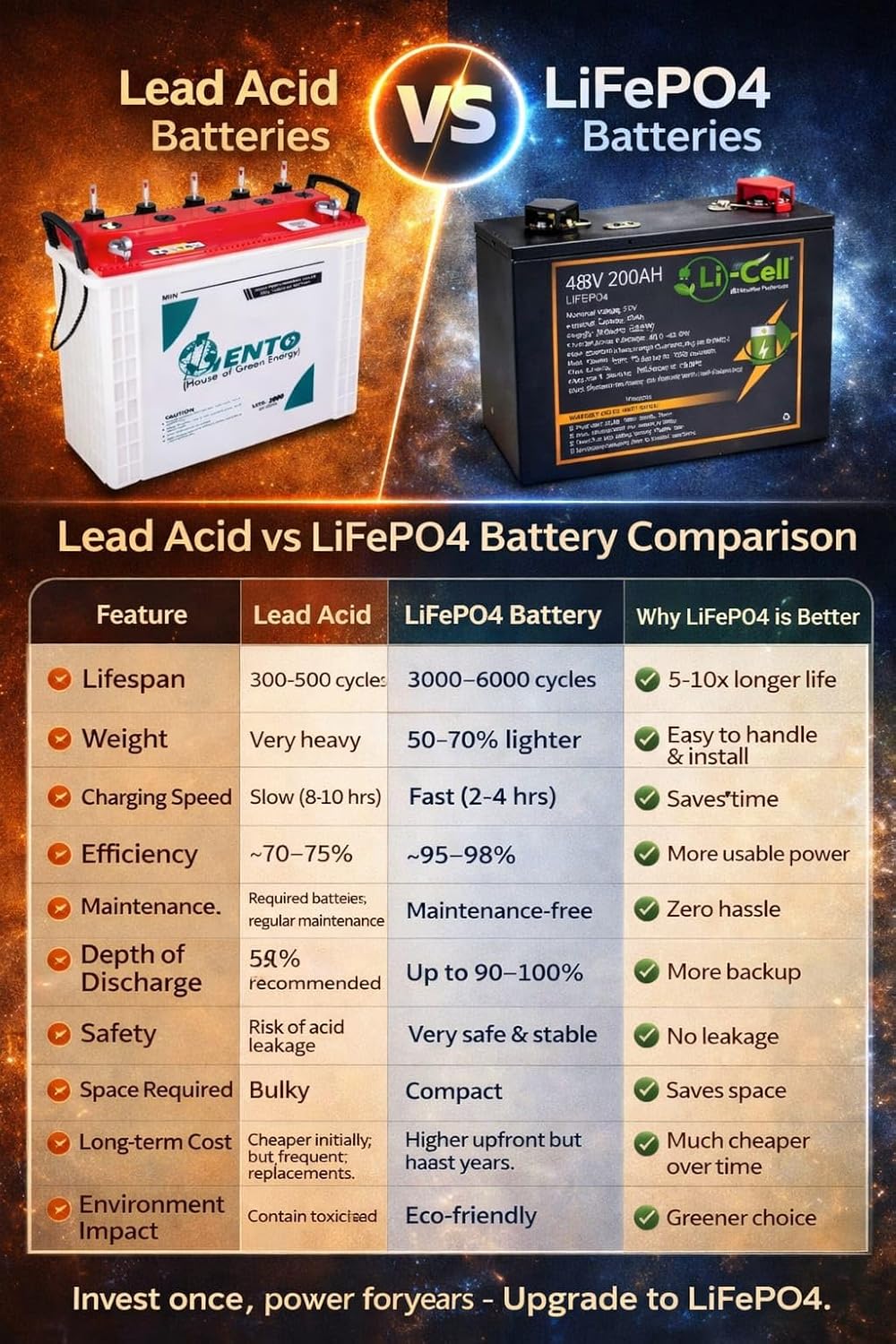 Li-Cell EnergyPro 24V 200Ah Lithium Battery for Solar & Inverter
